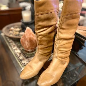 ALDO light brown leather boots